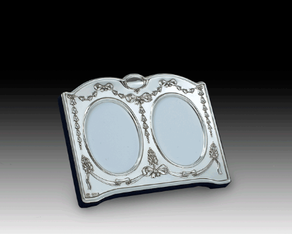 Picture of Double Sterling Silver 'Double Oval' Small Picture Frame by the925inc
