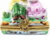 Picture of Limoges Porcelain Kissing Children on Bench Trinket Box