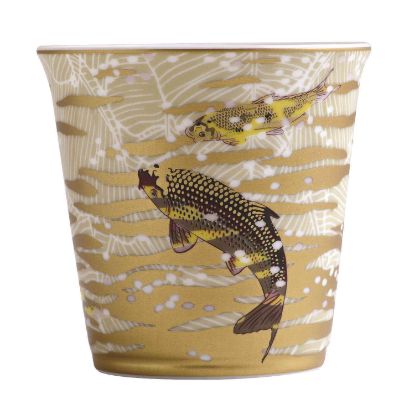 Picture of Bernardaud Porcelain 'Eaux d'Or' Tumbler with Scented Candle