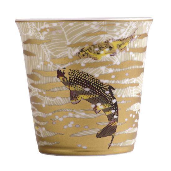 Picture of Bernardaud Porcelain 'Eaux d'Or' Tumbler with Scented Candle