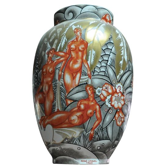 Picture of Bernardaud Porcelain 'Les Années Folles' Vase by René Crevel