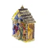Picture of Jay Strongwater Holy Family Glass Ornament - Jewel