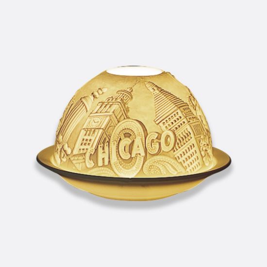 Picture of Bernardaud Porcelain 'Chicago' Votivelight Candle Holder