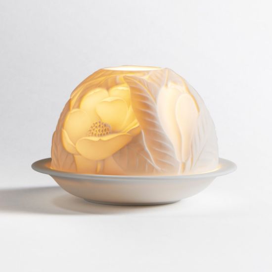 Picture of Bernardaud Porcelain 'Magnolia Blossoms' Votivelight Candle Holder