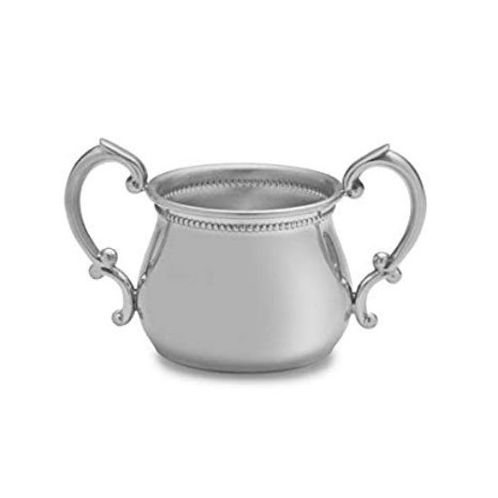 Picture of Empire Beaded Double Handle Pewter Baby Cup
