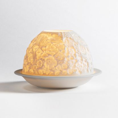 Picture of Bernardaud Porcelain 'Wild Flowers' Votivelight Candle Holder