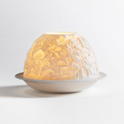 Picture of Bernardaud Porcelain 'Orchids' Votivelight Candle Holder