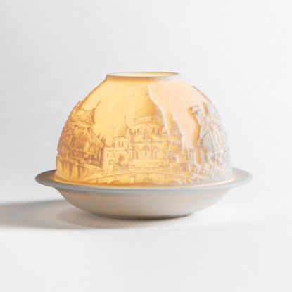 Picture of Bernardaud Porcelain 'Churches of Paris' Votivelight Candle Holder