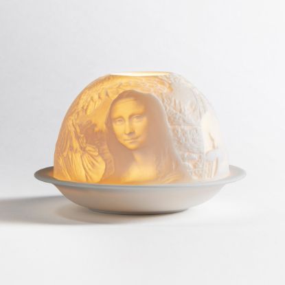 Picture of Bernardaud Porcelain 'The Louvre' Votivelight Candle Holder