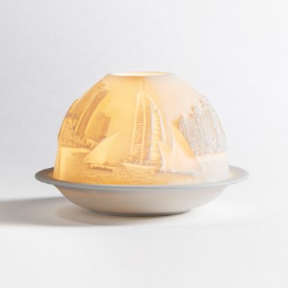 Picture of Bernardaud Porcelain 'New York by the Sea' Votivelight Candle Holder