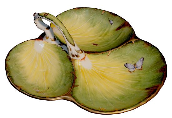 Picture of Anna Weatherley Porcelain Handled Decorative Leaf Tray