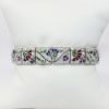 Picture of Vintage Platinum Gemstone & Diamond Bracelet 