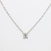 Picture of 18k White Gold Diamond Solitaire Necklace 