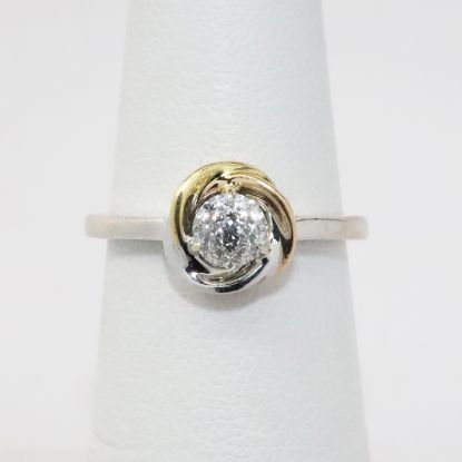 Picture of 14k Two Tone Gold Diamond Ring 