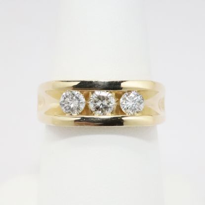 Picture of 14k Yellow Gold Men's Diamond Ring 