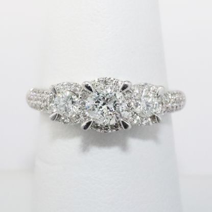 Picture of 14k White Gold 3-Diamond Ring 