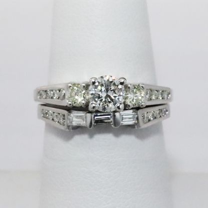 Picture of 14k White Gold Diamond Bridal Set 