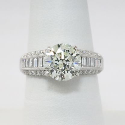Picture of Platinum 2.01CT Round Brilliant Diamond Engagement Ring 