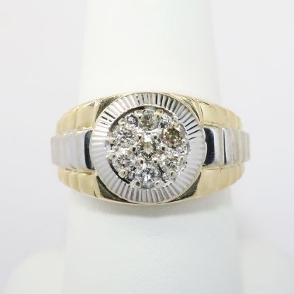 Picture of 14k Two Tone Gold Rolex Diamond Ring 