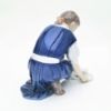 Picture of Bing & Grondahl Porcelain 'Only One More Drop' Girl with Cat Figurine
