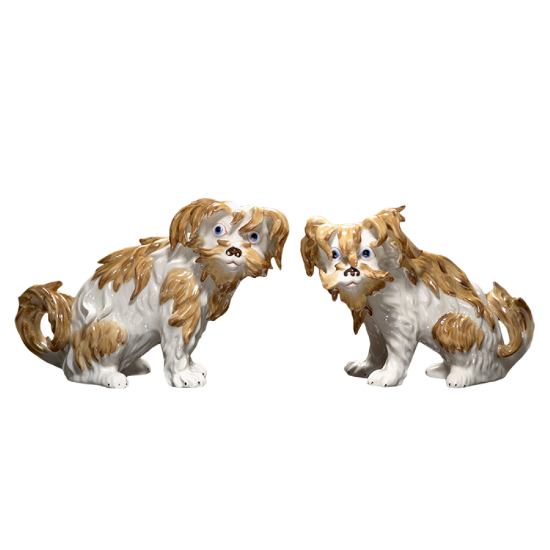 Picture of Mottahedeh 'Chatsworth Collection' Pair of Terrier Figurines