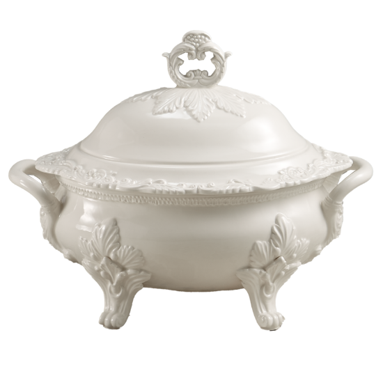 Picture of Mottahedeh Creamware Decorative 'Lewis' Tureen
