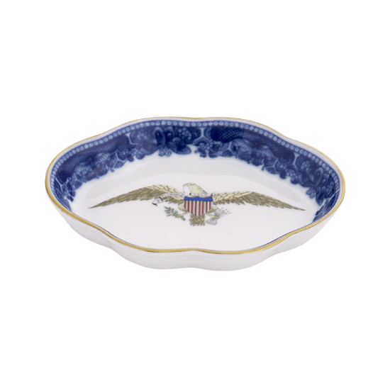 Picture of Mottahedeh 'Diplomatic Collection' Blue Ring Tray