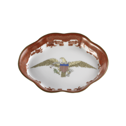 Picture of Mottahedeh 'Diplomatic Collection' Orange Ring Tray