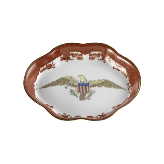 Picture of Mottahedeh 'Diplomatic Collection' Orange Ring Tray