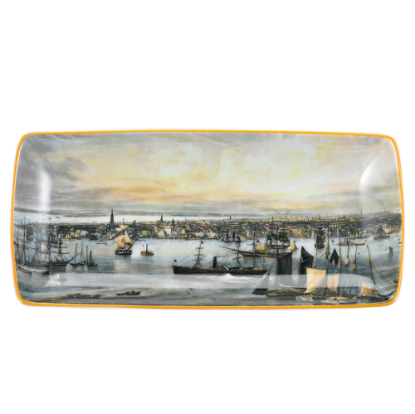 Picture of Mottahedeh New York Harbor Ca. 1855 Small Tray 