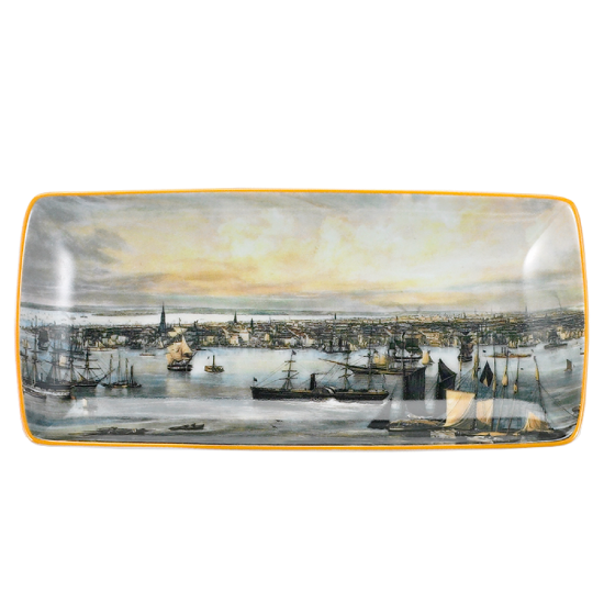 Picture of Mottahedeh New York Harbor Ca. 1855 Small Tray 