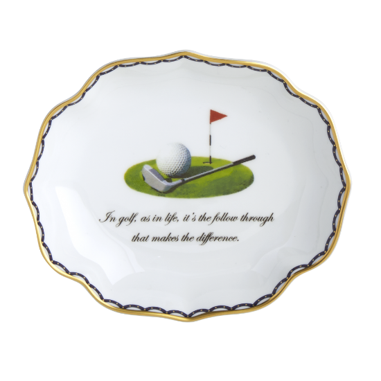 Picture of Mottahedeh 'In Golf, As In Life, It's The Follow Through That Makes The Difference' Ring Tray