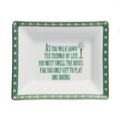 Picture of Mottahedeh 'As You Walk Down the Fairway of Life You Must Smell the Roses, for You Only Get to Play One Round' Tray