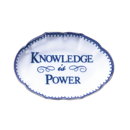 Picture of Mottahedeh 'Knowledge is Power' Ring Tray