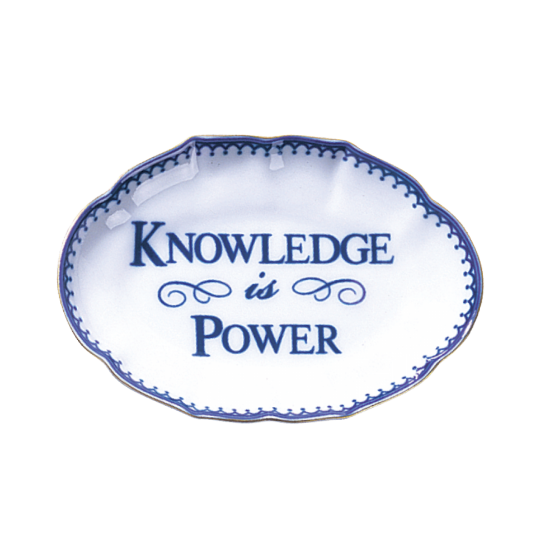 Picture of Mottahedeh 'Knowledge is Power' Ring Tray