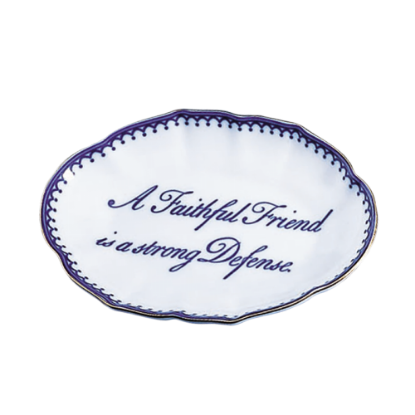 Picture of Mottahedeh 'A Faithful Friend is a Strong Defense' Ring Tray