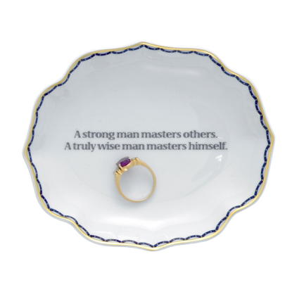 Picture of Mottahedeh 'A Strong Man Masters Others. A Truly Wise Man Masters Himself' Ring Tray