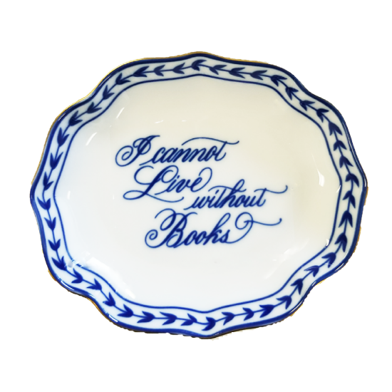 Picture of Mottahedeh 'I Cannot Live Without Books' Ring Tray