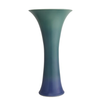 Picture of Rookwood for Mottahedeh 'Callalily' Vase in Verdigris & Blue