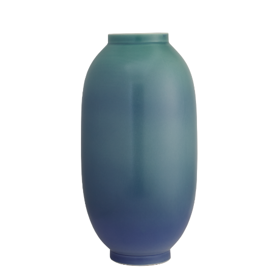 Picture of Rookwood for Mottahedeh 'Lozenge' Vase in Verdigris & Blue