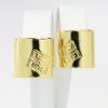 Picture of Vintage Givenchy Gold Tone Square Clip-On Earrings with Off-Set Logo