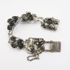 Picture of Vintage 1940's Hobé Sterling Silver Flowers & Ribbons Bracelet