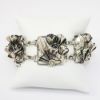 Picture of Vintage 1940's Hobé Sterling Silver Flowers & Ribbons Bracelet