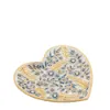 Picture of Jay Strongwater Aria Floral Heart Trinket Tray - Delft Blue