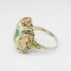 Picture of Antique Art Deco 14k Tri-Colored Gold & Synthetic Green Spinel Ring