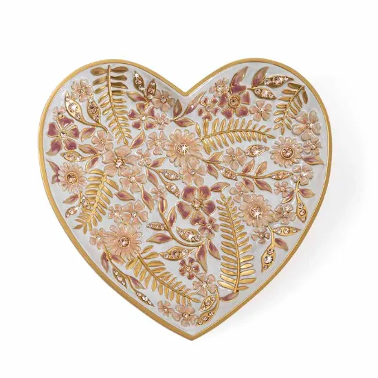 Picture of Jay Strongwater Aria Floral Heart - Blush