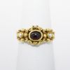 Picture of 1985 MMA (Metropolitan Museum of Art) Gold Plated Ring with Faux Garnet & Seed Pearls