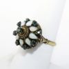 Picture of Vintage 9k Yellow Gold, Blue Sapphire & Opal Thai Princess Ring