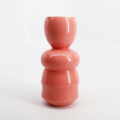 Picture of Eric Doctors Colorforms 'Pink & Yellow' Candlestick Holder