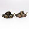 Picture of Vintage Japanese Sterling Silver Shakudo Menuki Cuff Links with Seated Samurai